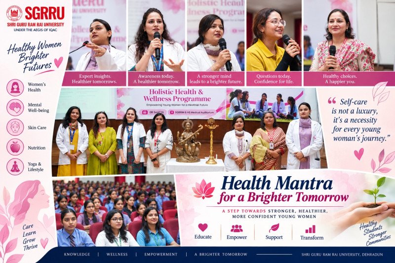 Beyond Academics: SGRRU Focuses on Holistic Student Wellness with Expert-Led ‘Health Mantra’ Session