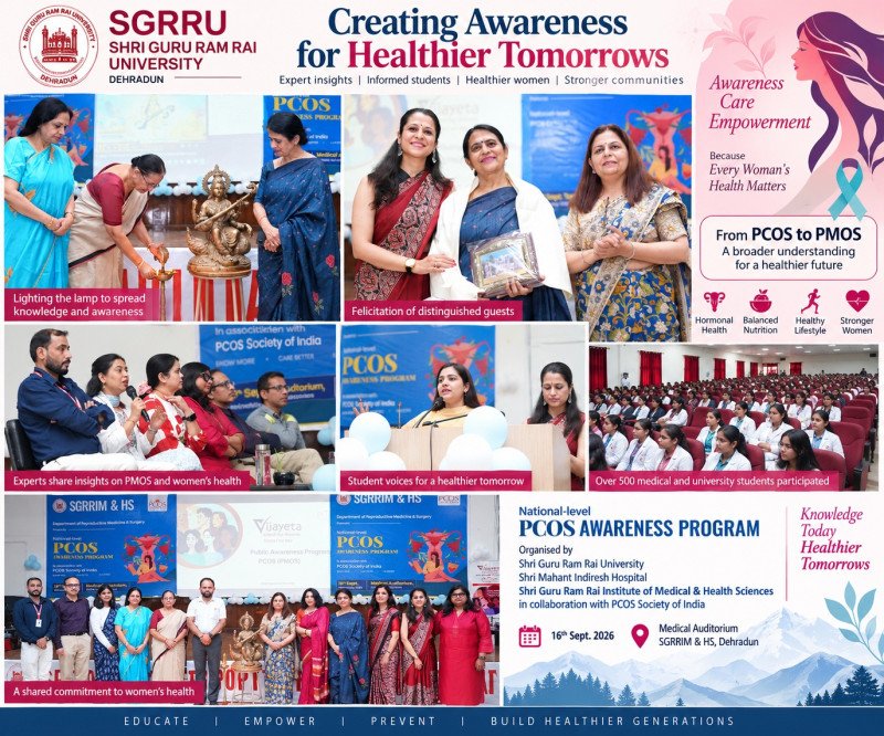 From PCOS to PMOS: SGRR University Hosts Awareness Programme on Women’s Hormonal and Metabolic Health